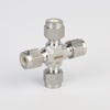 7102L Stainless Steel 316L SS Union Cross Ultra High Purity Long Arm Union Elbow Tee Cross Butt Weld Fittings - Image