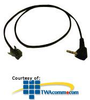 Plantronics Spare Cable 2.5MM Gold Plug and Modular 500MM - 78333-01 - TelephoneStuff.com