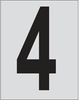 Bradylite Reflective Numbers & Letters - 5900-4 - Brady Corporation