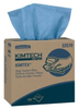 Kimberly-Clark Kimtech Blue Polypropylene Wipe - Box - 100 sheets per box - 16.8 in Overall Length - 33570 -- 036000-33570 - Image