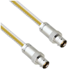 Teflon Jacket Cable Assembly TRB 3-Lug Cable Jack to Jack .236