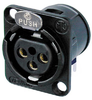 Neutrik D-Series 3Pin XLRJ Vert Gold - NEU3FDVIB - HAVE, Inc.