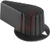 Knob; ABS; Round Pointer Bar Skirted with Arrow on Dial; Black; 1/4 in.; Matte - 70206859 - Allied Electronics, Inc.