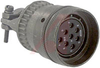 connector,milspec straight plug w/cableclamp,size 16,8 #16 solder socket cont - 70011088 - Allied Electronics, Inc.