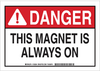 Radiation & Laser Sign - 129287 - Brady Corporation