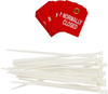 Brady B-851 White on Red Rectangle Polyester Valve Indicator Tag Valve Indicator Tag - 2 in Width - 2 1/2 in Height - Printed Text = NORMALLY CLOSED - 89245 - 754476-89245 - R. S. Hughes Company, Inc.