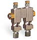 Multiple Sight Feed Valve, 2 Valves, 1/8” Female NPT Inlet, (2) 1/4” OD Tube Outlets -- B3150-2