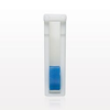 Roller Clamp, White Body, Blue Wheel, Assembled - 14010 - Qosina Corp.