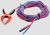 Double-wire test lead 10 m (Kelvin crocodile clip / banana plugs) -- WAPRZ010DZBKEL