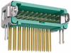 10+10 Pos. Male DIL Horizontal Throughboard Conn. Latches -- G125-MH22005L2P