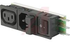 Module, Pwr Entry;Appliance Inlet, Fuseholder, Outlet, Switch;Snap-In;10A - 70080666 - Allied Electronics, Inc.