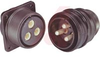 connector,metal circ,cl e,box recept,size 20,3 #8 crimp pin cont,black zinc fin - 70039796 - Allied Electronics, Inc.