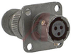 CONNECTOR,WALL MOUNTING RECEPTACLE,CLASS A,SIZE 8,3 #20 SOLDER SOCKET CONTACT - 70010414 - Allied Electronics, Inc.