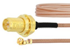 RP SMA Female Bulkhead to UMCX 2.5 Plug Cable RG178 Coax in 9 Inch and RoHS Compliant - FMCA1019-9 - Fairview Microwave Inc.