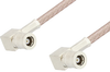 75 Ohm Mini SMB Plug Right Angle to 75 Ohm Mini SMB Plug Right Angle Cable 60 Inch Length Using 75 Ohm RG179 Coax - PE34694-60 - Pasternack