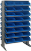 2 Side Sloped Rack, 16Shelves, 48Bin/blu; Shelving Unit Type Quantum Storage - 44AC6358 - Newark, An Avnet Company