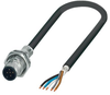 Sensor Cord, 5P, M12 Plug-Free End, 1M; Connector To Connector Phoenix Contact - 01AC6965 - Newark, An Avnet Company
