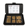 E-Z Sonic™ Threaded Insert Assortment Kit - Straight - Flanged - 4-40 to 1/4-20 -- EZ-FL400