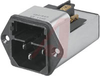 Module, Power Entry; 2; 125/250 VAC; 6 A; 0.5 mA (Max.) @ 250 V/60 Hz; Black - 70080790 - Allied Electronics, Inc.