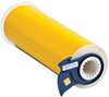 Brady B-595 Yellow Vinyl Thermal Transfer Continuous Thermal Transfer Printer Label Roll - 10 in Width - 50 ft Length - 13563 - 754473-13563 - R. S. Hughes Company, Inc.