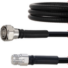 Fire Rated Low PIM 4.3-10 Male to N Female Cable SPF-375 Coax in 36 Inch Using Times Microwave Parts and RoHS - FMCA2066-36 - Fairview Microwave Inc.
