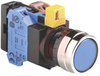 Switch,Pushbutton,Momentary,1NO,METAL BEZEL,FLUSH BLACK BUTTON - 70172684 - Allied Electronics, Inc.