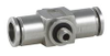1/4 Inch OD Tube to 10-32 Thread, Tee Fitting - PTCST-14 - Beswick Engineering Co., Inc.