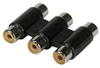 3-RCA Jacks to 3-RCA Jacks In-line Coupler - 201334 - Computer Network Accessories, Inc.