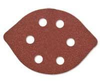 Dynabrade Coated Aluminum Oxide Hook & Loop Disc - 220 Grit - 6 Vacuum Holes - Disc Shape: Tear-Drop - 93698 - 616026-93698 - R. S. Hughes Company, Inc.