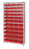 Bins & Systems - 4'' Shelf Bins (QSB Series) - Wire Shelving Units - WR12-114 - Image