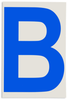 Brady Toughstripe B-514 Blue Indoor Polyester Letter Label - 6 in Width - 8 in Height - 8 in Character Height - Printed Msg = B - 121701 - 754473-70914 - R. S. Hughes Company, Inc.