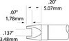 Rework Cartridge, Soldering, Slot 3.48Mm; Tip / Nozzle Width Metcal - 66K6709 - Newark, An Avnet Company
