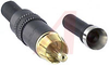 Phono Plug; Plug; Brass (Housing); Brass; 4 to 9 mm; Black; IEC Approved - 70088259 - Allied Electronics, Inc.