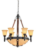 4646B/G3108/1313 Mid. Chandeliers-Glass Up - 430800 - Capital Lighting, Inc.