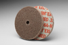 3M Scotch-Brite XL-UW Unitized Aluminum Oxide Medium Deburring Wheel - Medium Grade - Arbor Attachment - 3 in Diameter - 3/8 in Center Hole - Thickness 1/4 in - 15118 - 048011-15118 - R. S. Hughes Company, Inc.