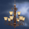 1698PRZ Large Chandeliers-Glass Shade - 721197 - Capital Lighting, Inc.