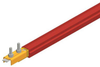 Safe-Lec 2 Conductor Bar 250A Copper, Red Medium Heat Polycarbonate Cover, w/ Splice Joint, 4.5M -- XA-310403-J - Image