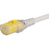 VAC13KS, North America, V-Lock cord retaining, 3.0 m, Connector IEC C13, SJT 3x16 AWG, white -- 6051.2121 - Image