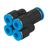 Fittings, Couplings, and Distributors - 2171-QSQ-6-4-ND - DigiKey