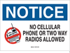 No Cellular Sign - 95501 - Brady Corporation