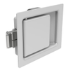 Push-to-Close Latch, Medium Size, Non-Locking, 7.9mm Grip, Steel, Powder Coated, Silver -- 64-21-15