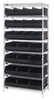 Bins & Systems - Stackable Shelf Bins - Wire Shelving Systems - WR8-483485 - Quantum Storage Systems