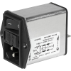 IEC Appliance Inlet C14 with Filter 2-Stages, Fuseholder 1- or 2-pole, Line Switch 2-pole - DD14 - SCHURTER Inc