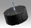 3M Scotch-Brite MU-WL Convolute Silicon Carbide Soft Deburring Wheel - Coarse Grade - Arbor Attachment - 4 in Diameter - 1 in Center Hole - Thickness 1 in - 13160 - 048011-13160 - R. S. Hughes Company, Inc.