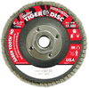 Weiler Saber Tooth Type 27 Non-Woven Ceramic Flap Disc - Coarse Grade - 4 1/2 in Diameter - 5/8 in Center Hole - 50133 - 012382-50133 - R. S. Hughes Company, Inc.