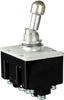 MICRO SWITCH Toggle Switches: TL Series Toggle Switch, 4 Pole Double Throw (4PDT) 3 Position, Special Circuitry (On - On - On), Pan Head Terminal Screws And Spring Lock Washers, Bright Finish Mounting -- 4TL11-12H