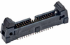 17+17 Pos. Male DIL Vertical Throughboard Conn. with Ejector -- M50-3551742 - Image