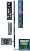 28.8kW 3-Phase Switched PDU, LX Platform Interface, 220/230/240V Outlets (24 C13/6 C19), LCD, Hardwire 380/400/415V Input, 0U, TAA -- PDU3XEVSRHWB - Image