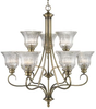 6005-9 AB Mid. Chandeliers-Glass Up - 376469 - Capital Lighting, Inc.