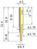 Medium Size Socket Pin - PD20CM1-L158-GG - JC Cherry, Inc.